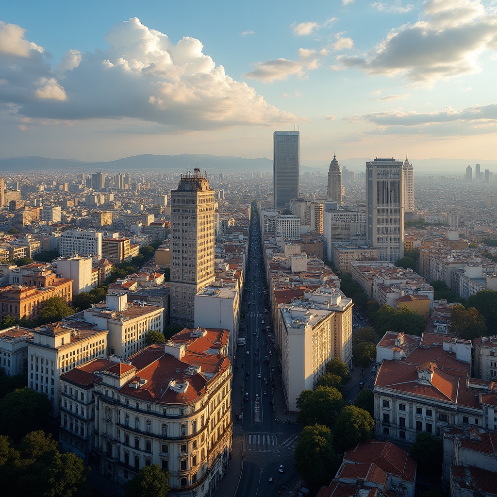 Buenos Aires skyline showing urban development